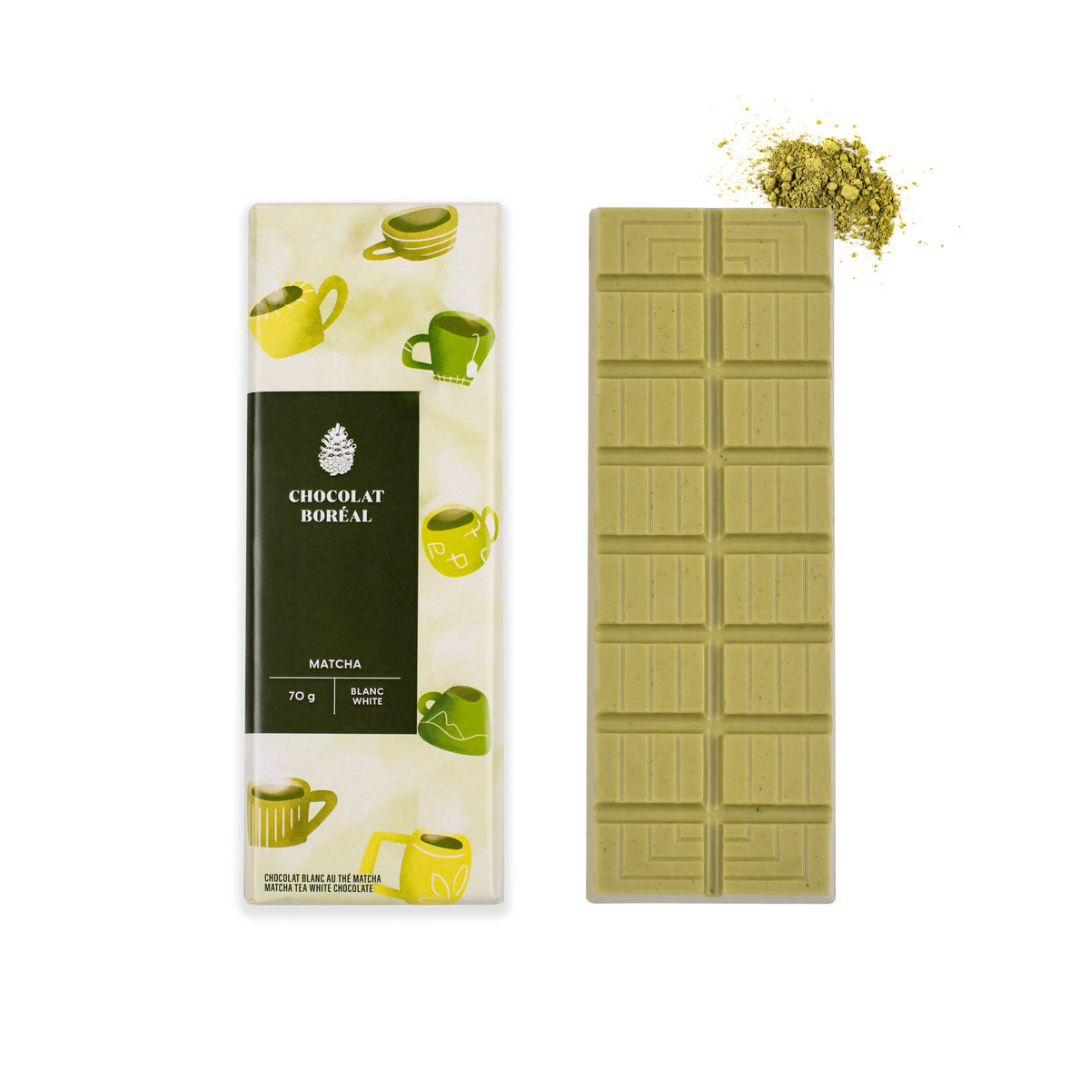 Tea time WHITE - Organic ingredients Matcha (70gr)