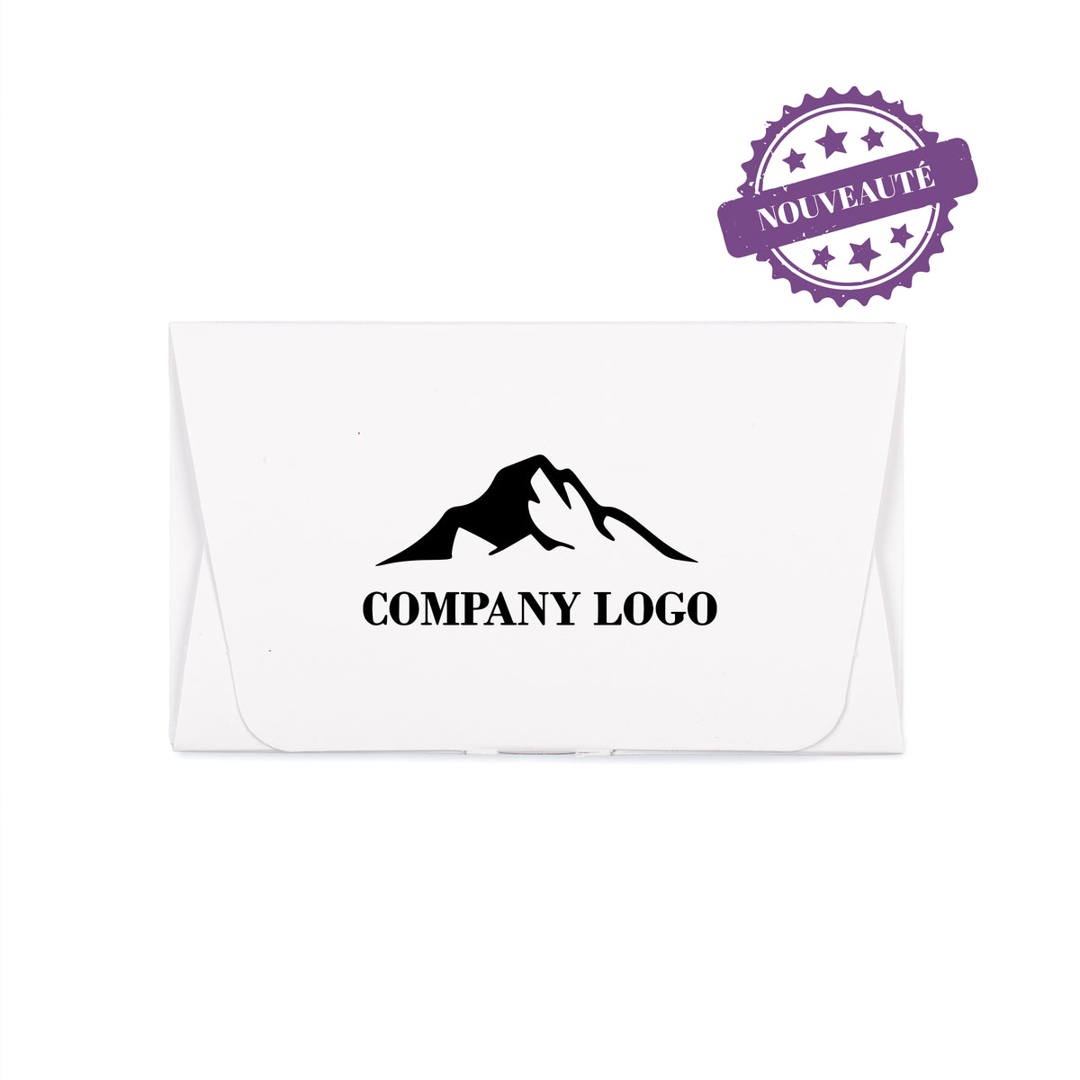 Customized white box of 8 chocolates