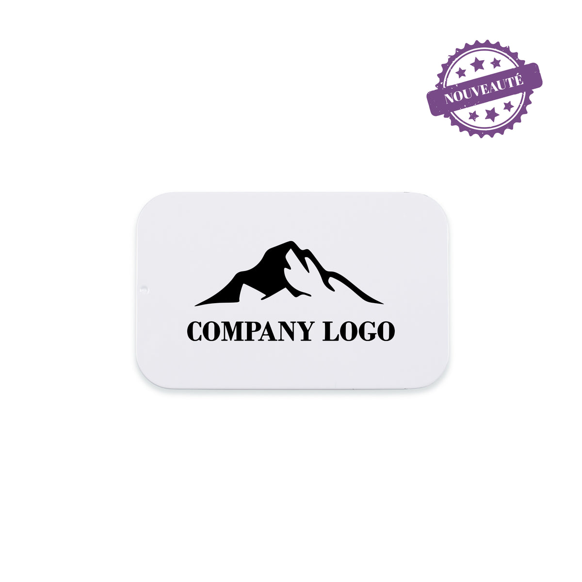 Customized white metal sliding box HARD CANDIES