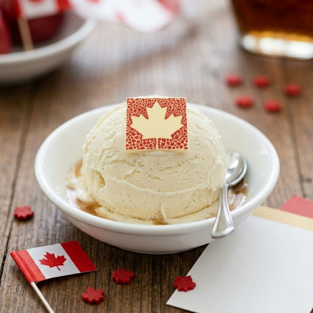 288 x FC002 - Canada Day July 1st - White (CH002 - 30 mm)