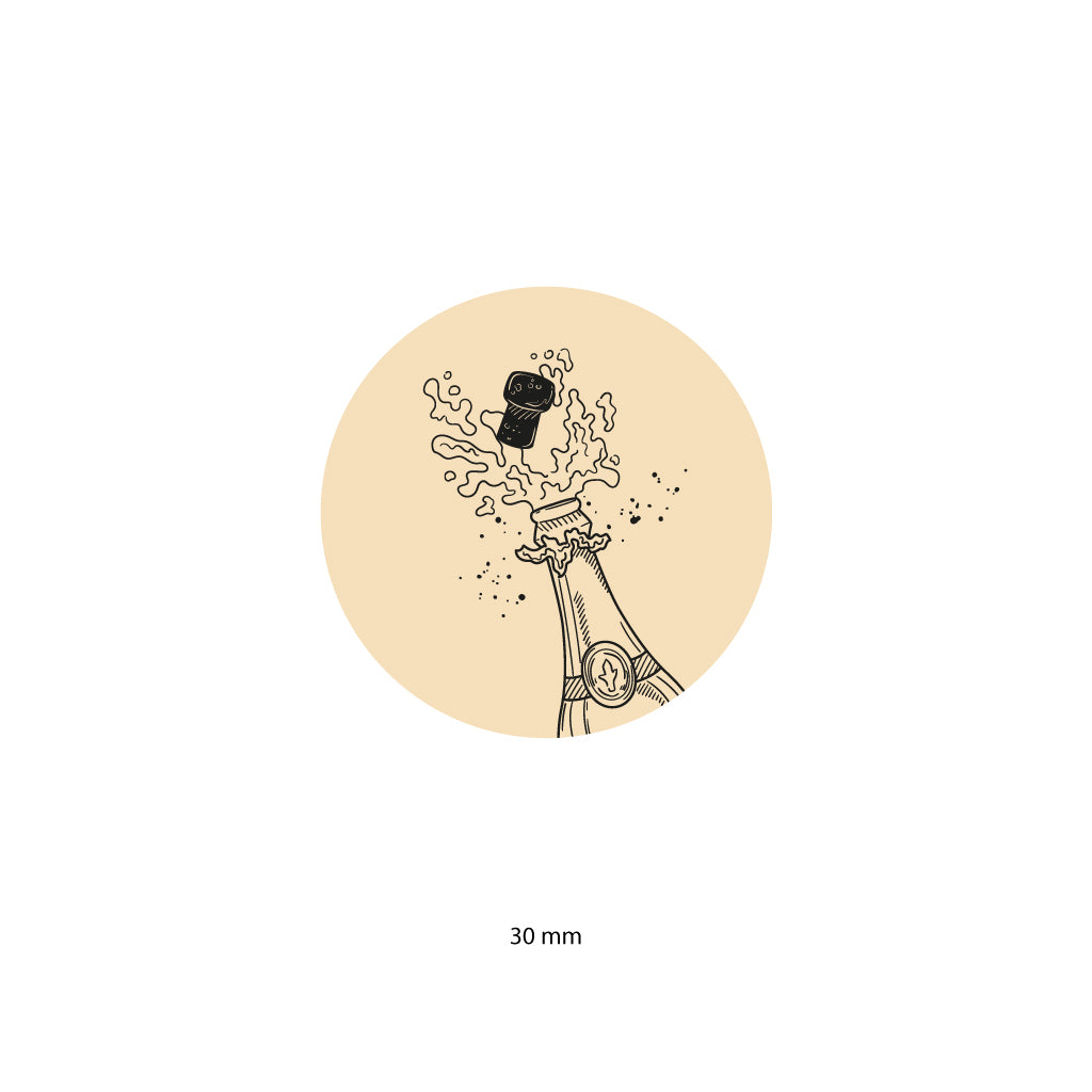 Bottle of champagne - White (CH029)