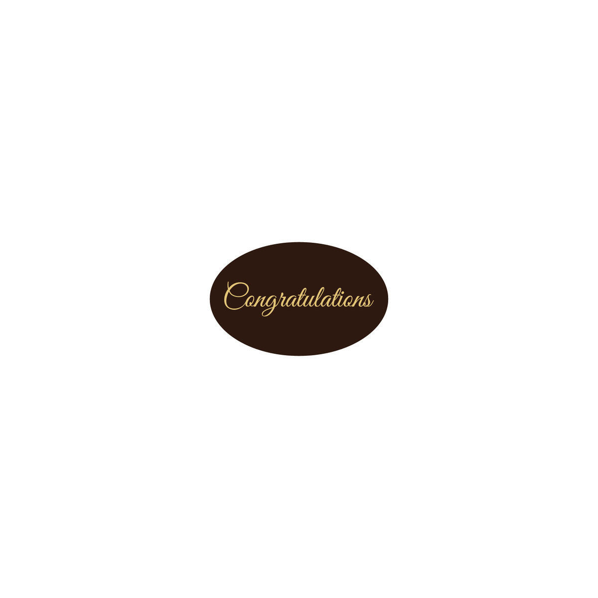 144 x R048 - "Congratulations" NOIR (CH117 - 37 x 58 mm)