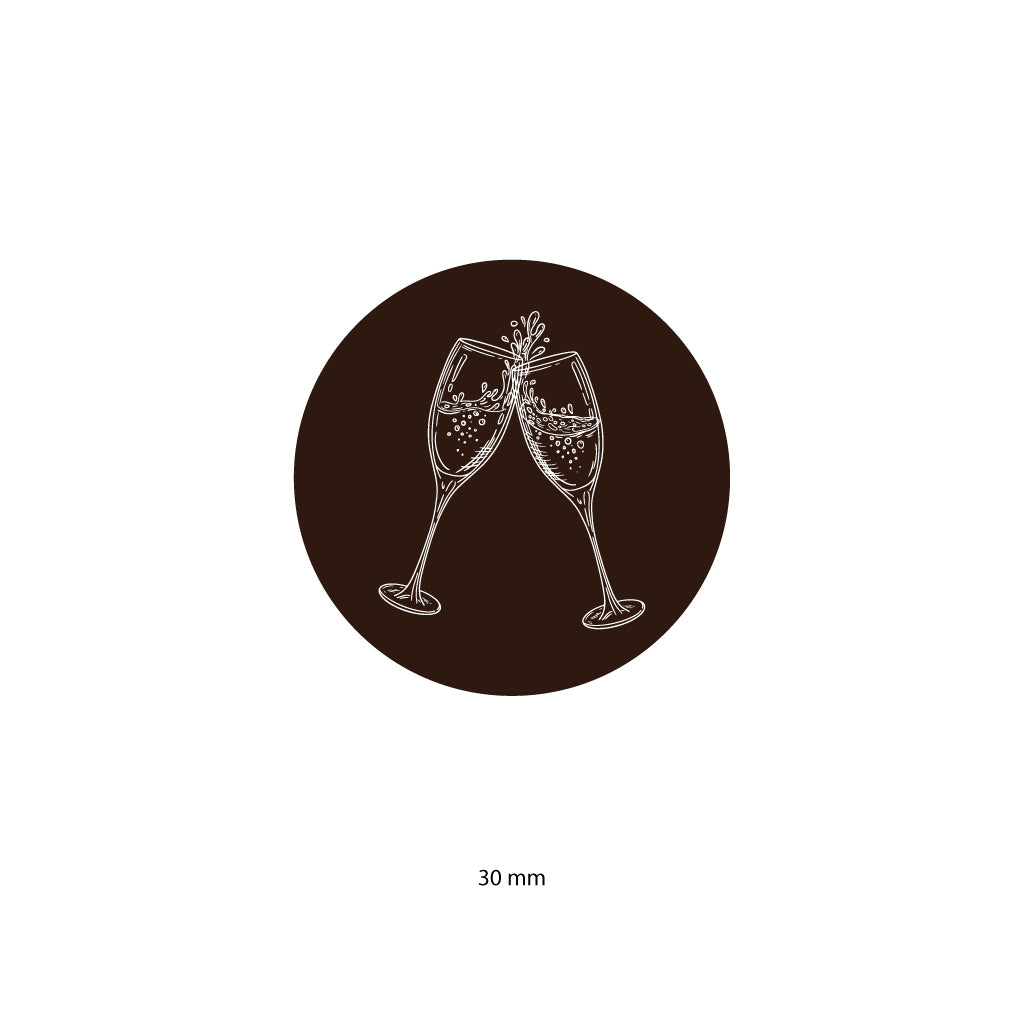 Glasses of champagne - Dark (CH029)