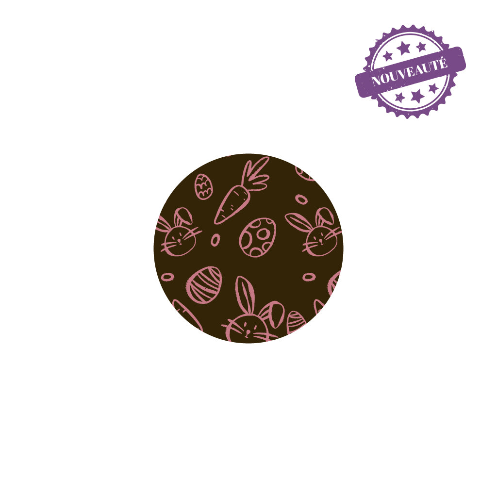 Meli-melo motif de Pâques - Noir (CH029-288) P073