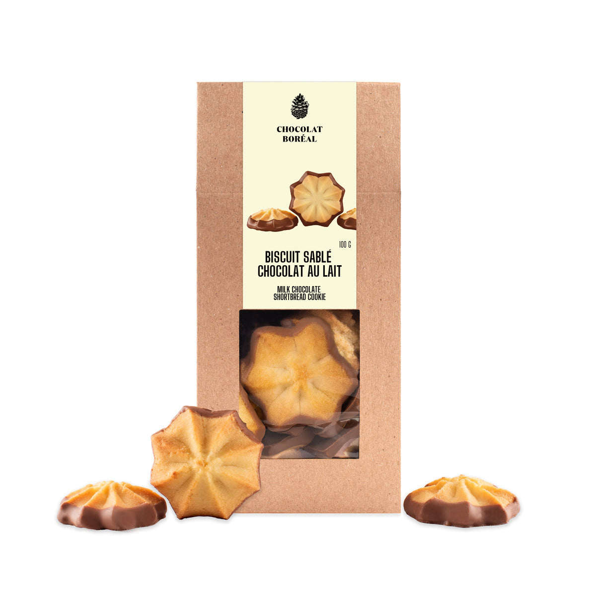 Biscuits sablés chocolat au lait (90g)