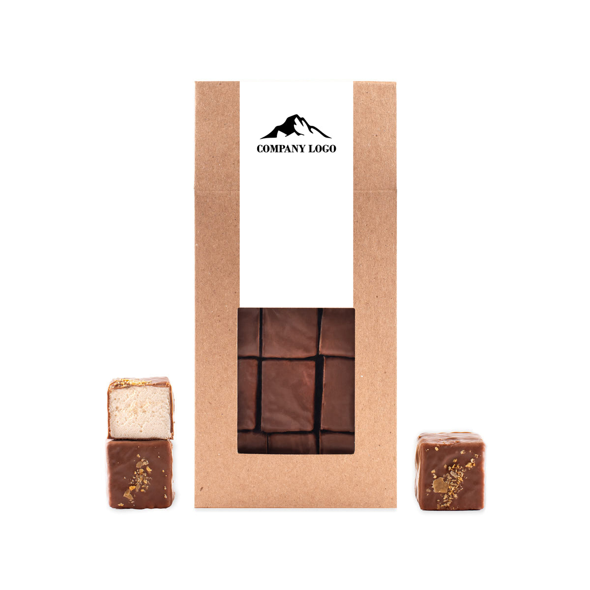 Personalized box of homemade marshmallows