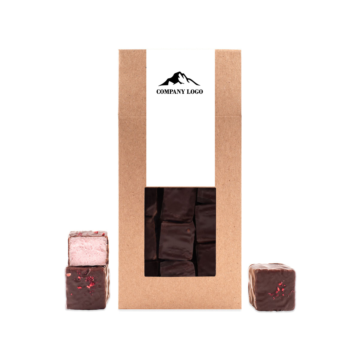 Personalized box of homemade marshmallows