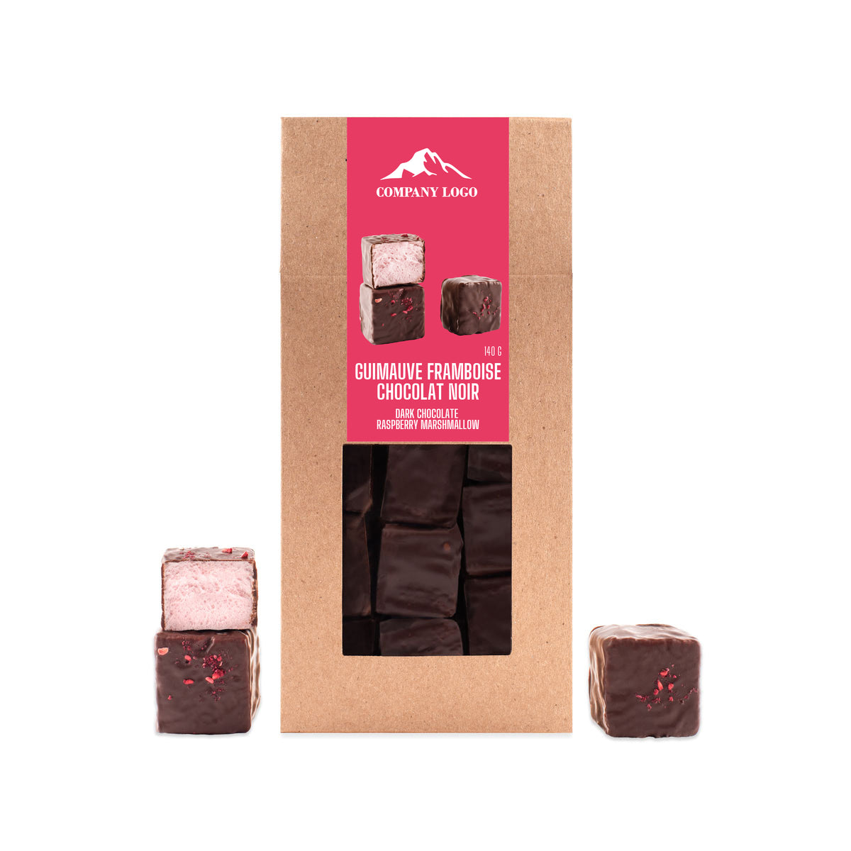 Personalized box of homemade marshmallows