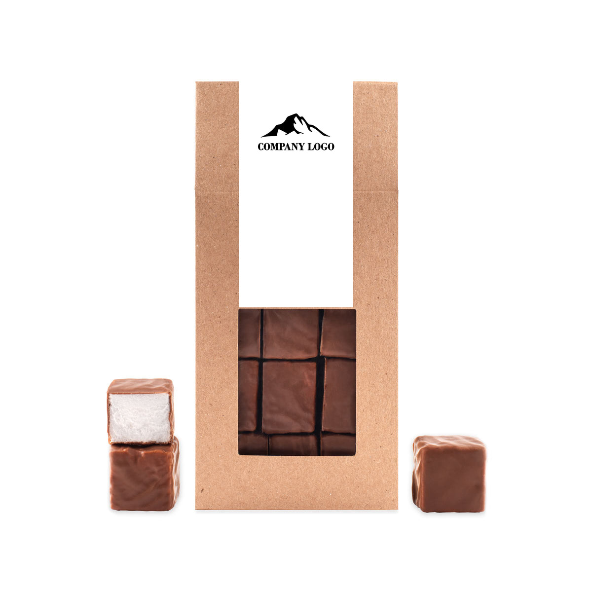 Personalized box of homemade marshmallows