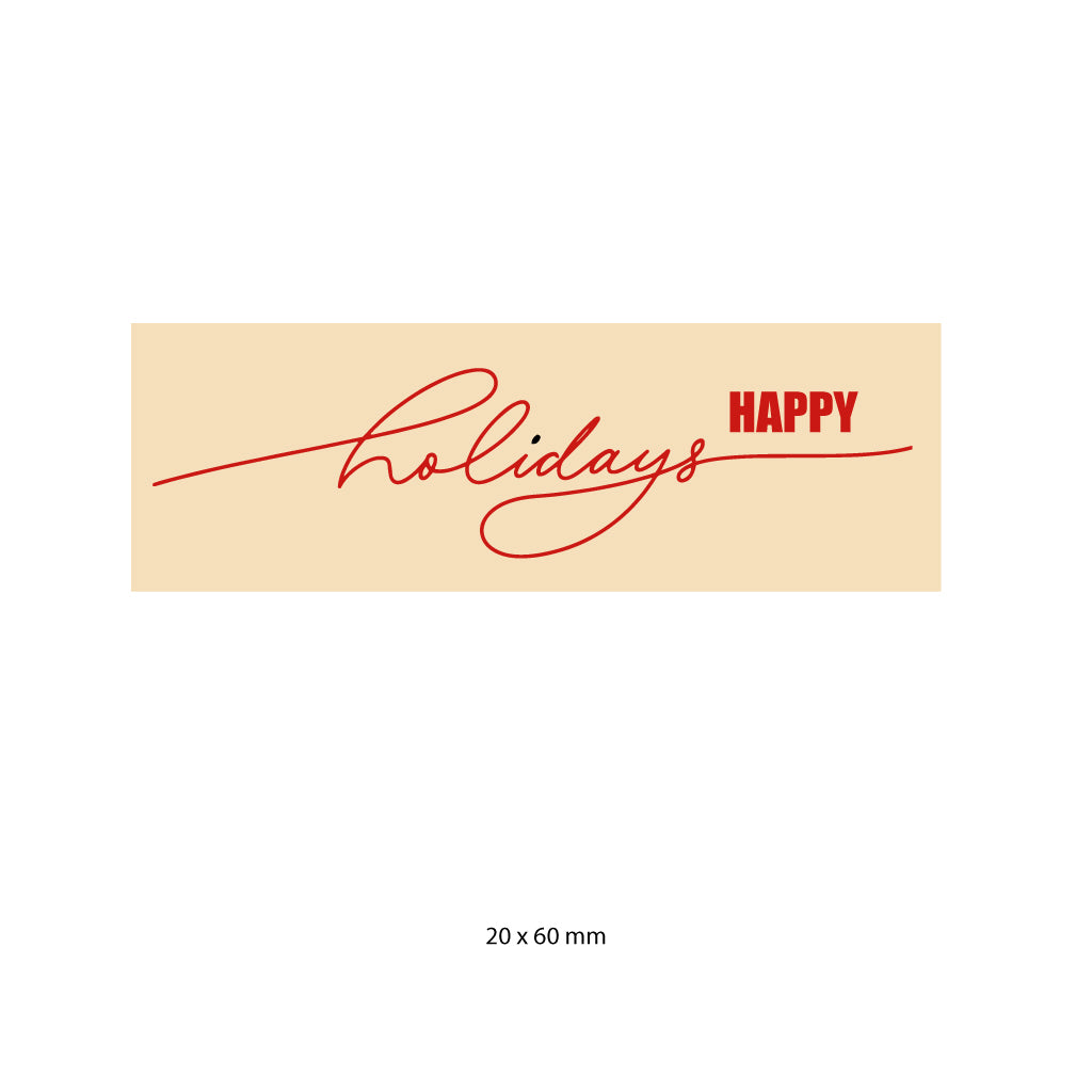 Happy Holidays - White (CH013)