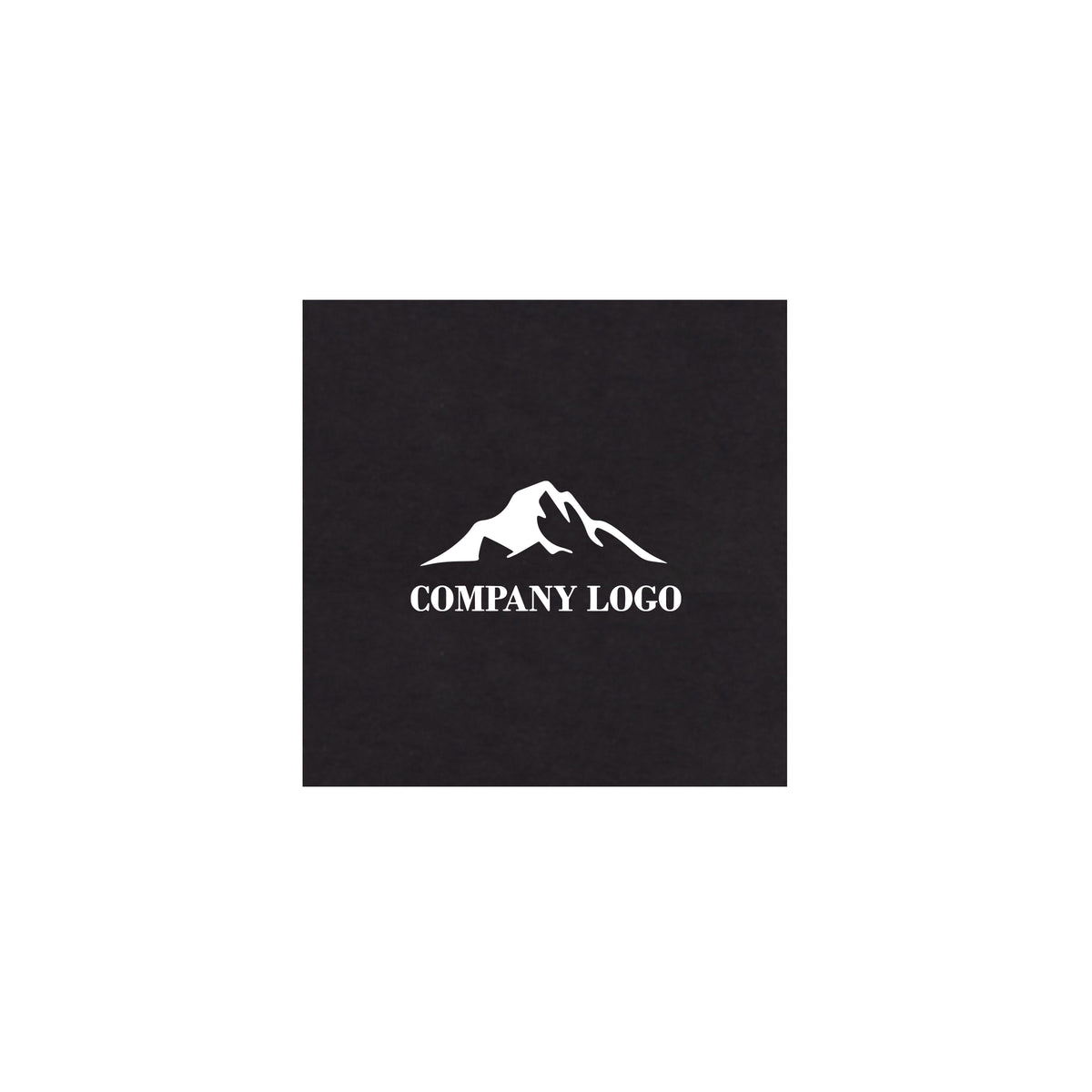 Boîte personnalisée noire de 4 chocolats sérigraphiée