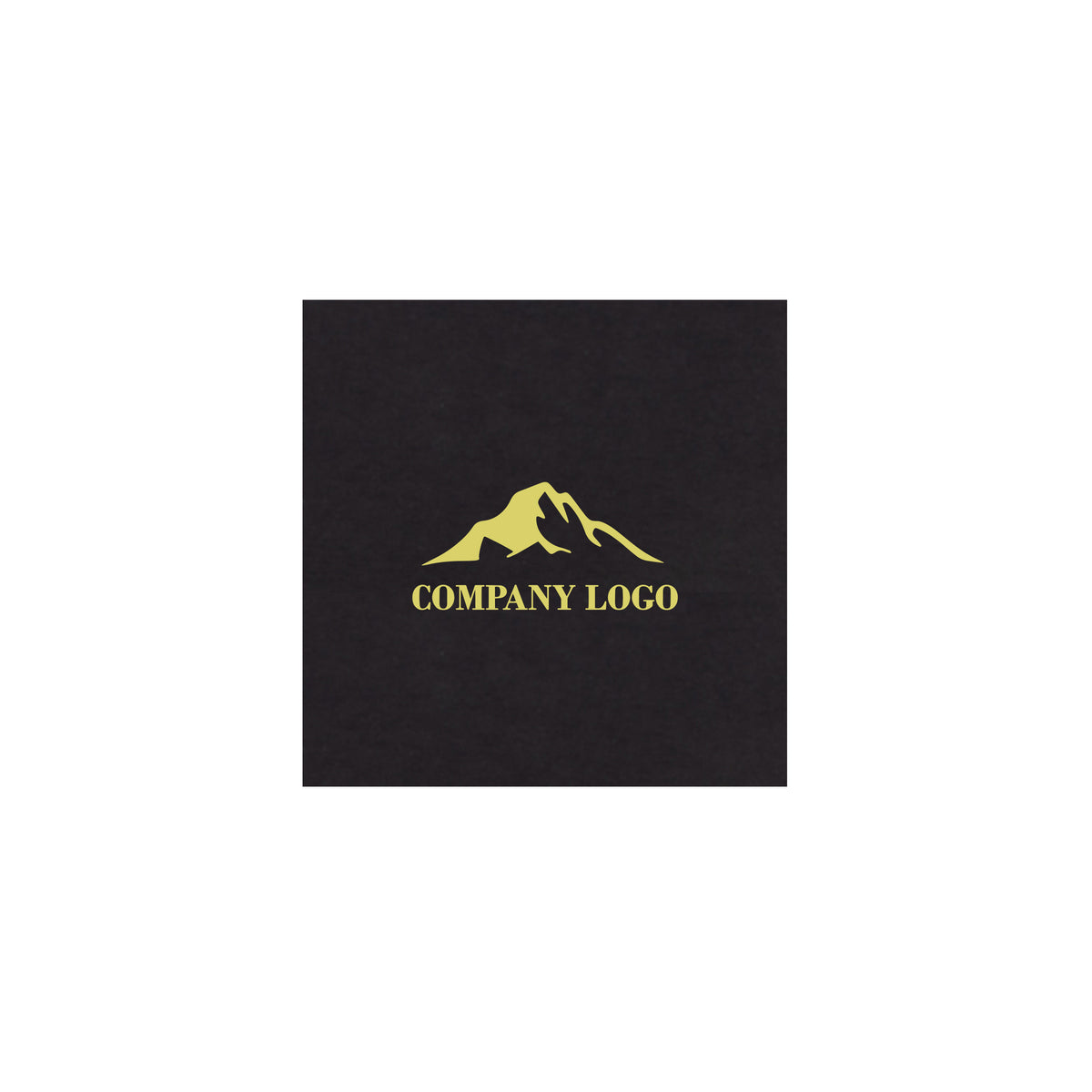 Boîte personnalisée noire de 4 chocolats sérigraphiée