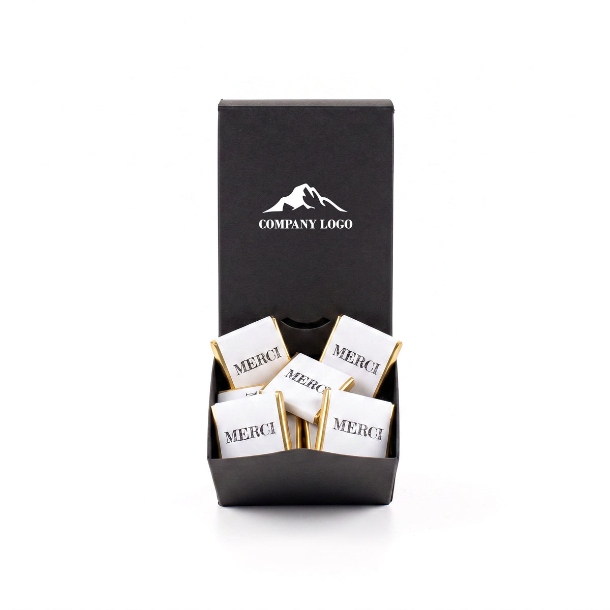 Boîte personnalisée de 48 carrés de chocolat
