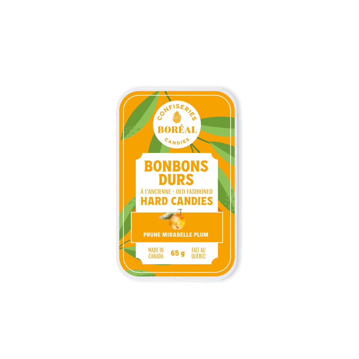 BONBONS DURS à l'ancienne : Prune Mirabelle (65g)