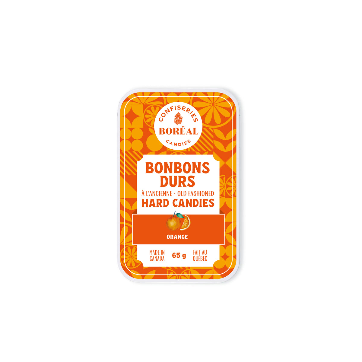 BONBONS DURS à l'ancienne : Orange (65g)