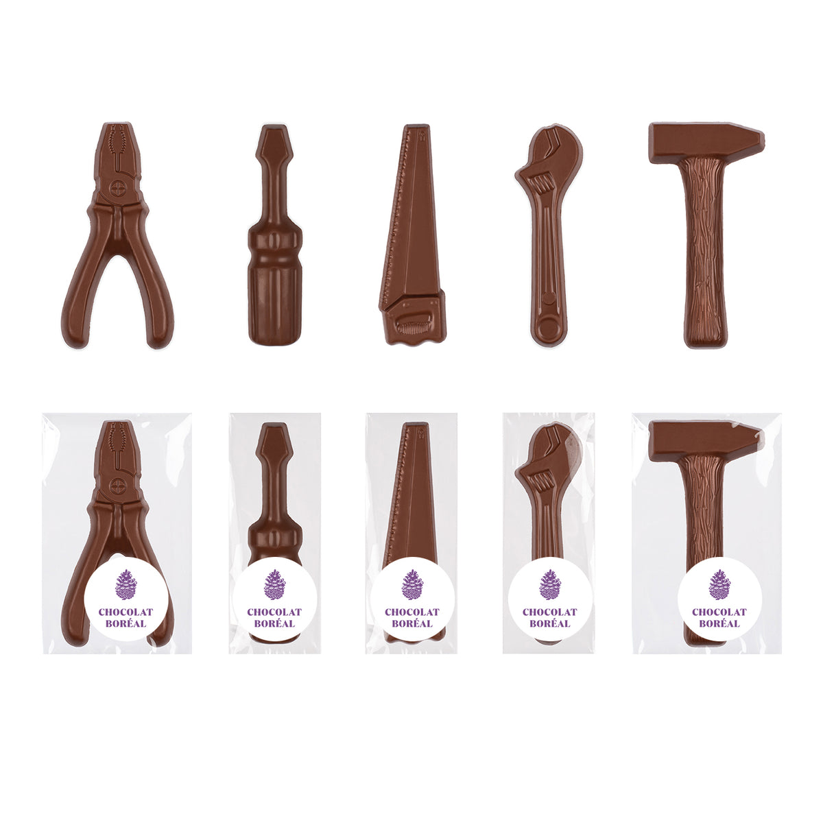 50 outils emballés individuellement
