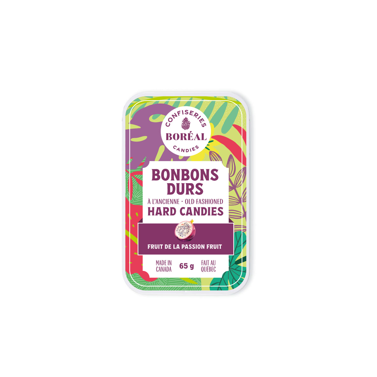 BONBONS DURS à l'ancienne : Fruit de la passion (65g)