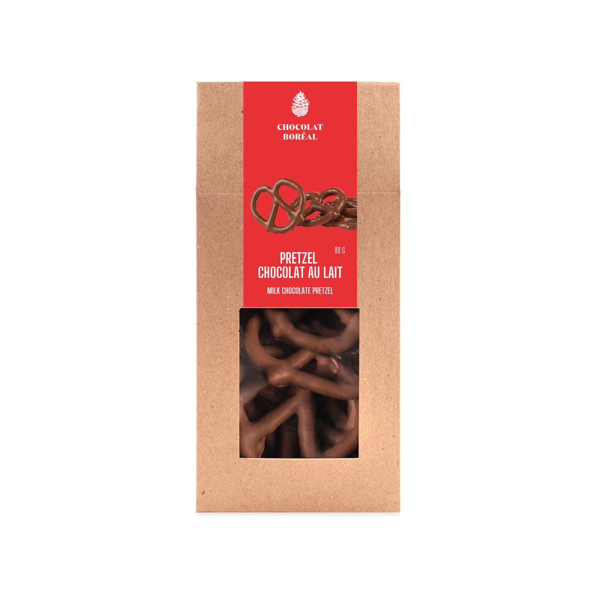 Pretzels au chocolat au lait