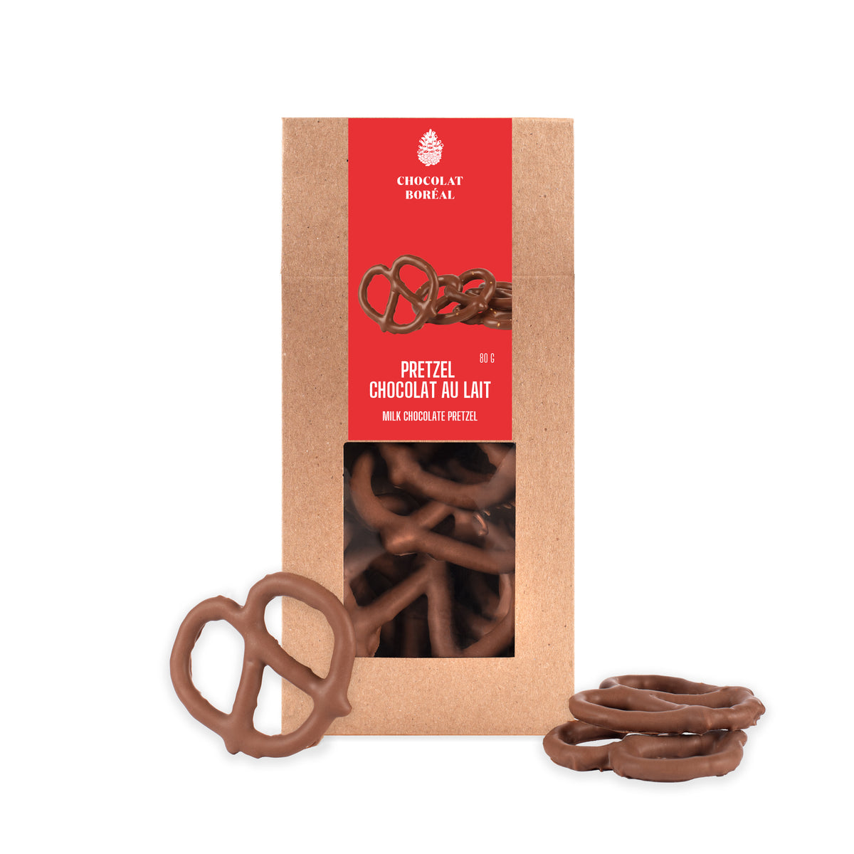 Pretzels au chocolat au lait
