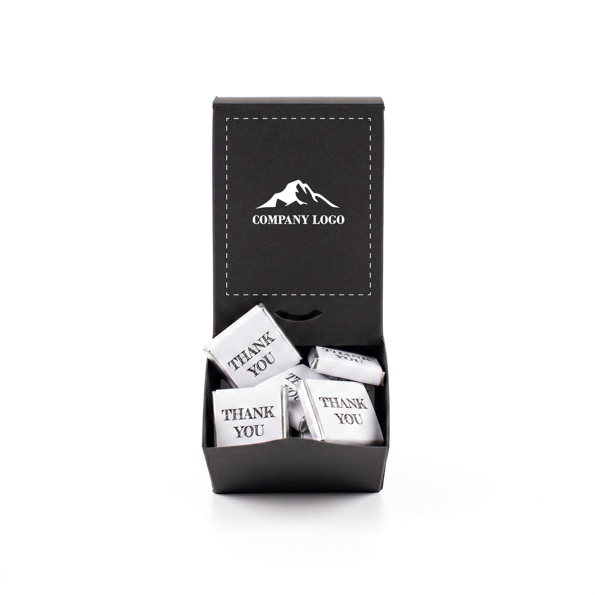 Boîte personnalisée de 48 carrés de chocolat