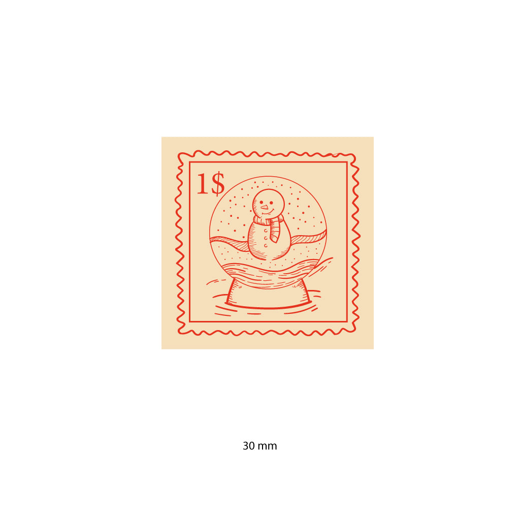 Christmas ball stamp - White (CH002)