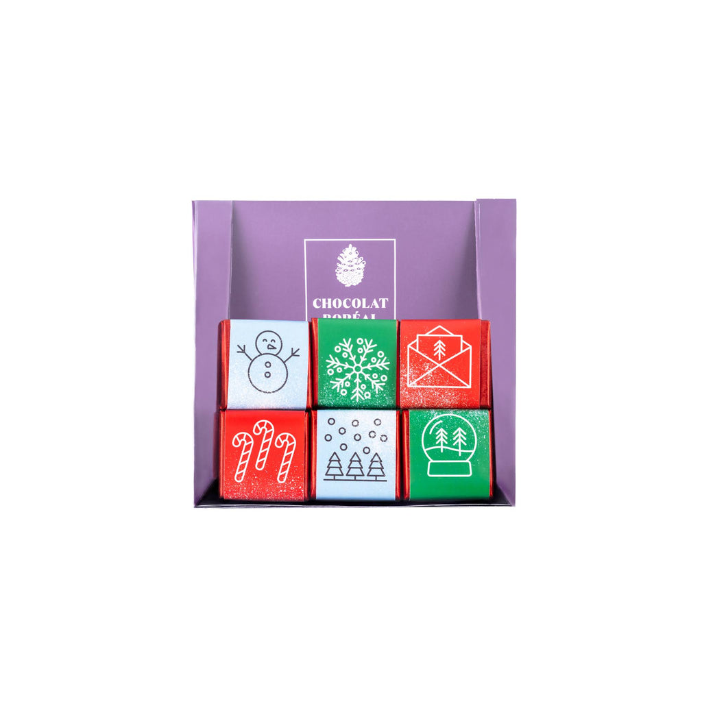 Christmas chocolate squares