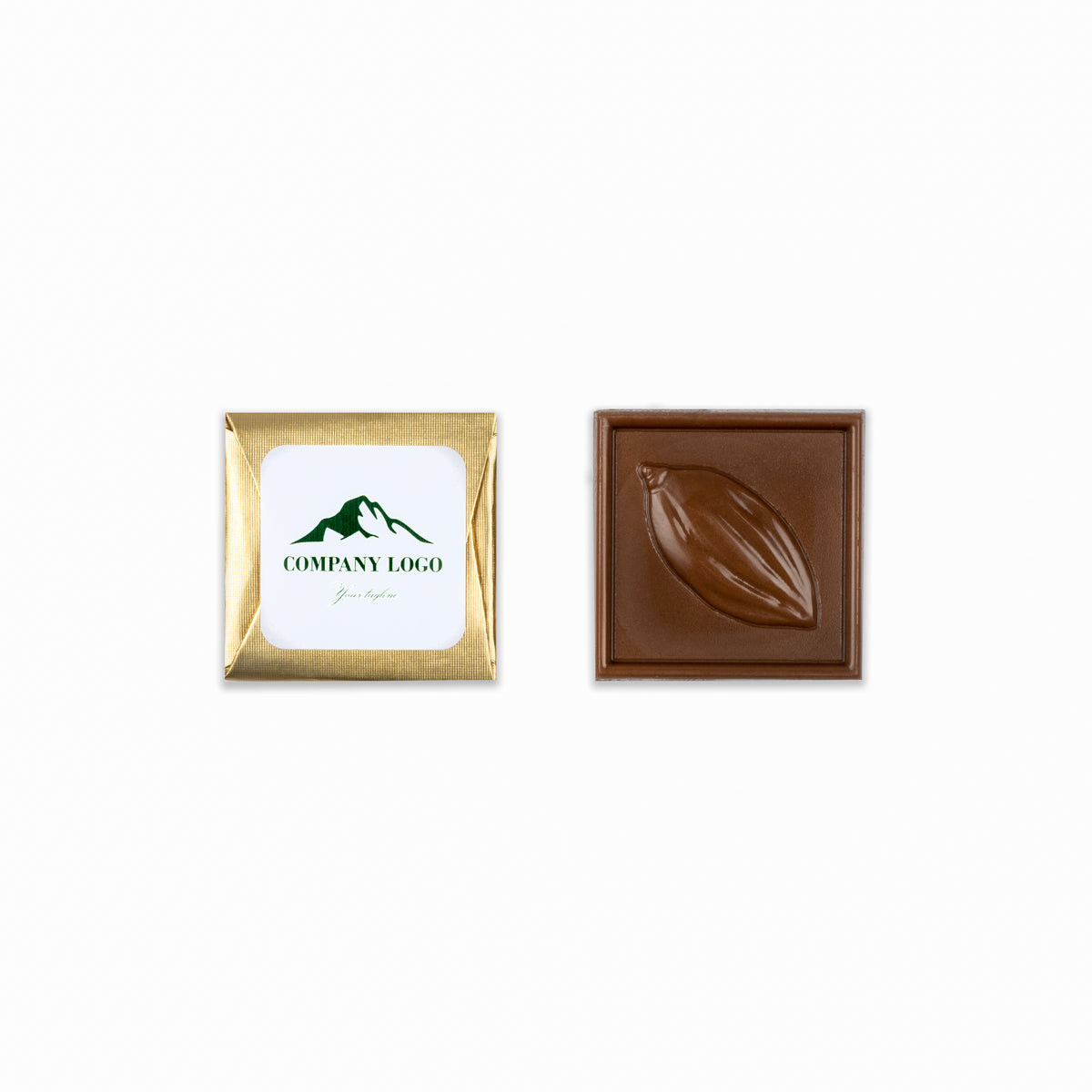 Carrés de chocolat - Étiquette personnalisée