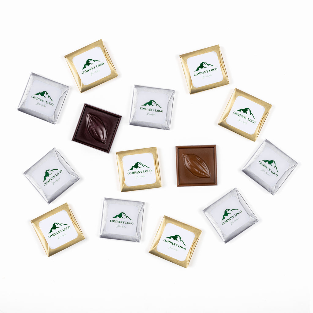 Tablette carrée personnalisée - Chocolat Boréal