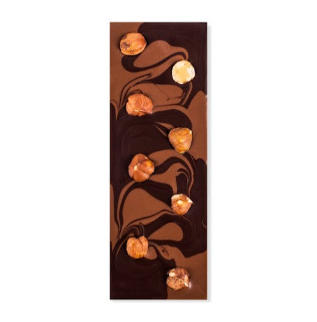 Easter Tablet - marbled gianduja and hazelnuts