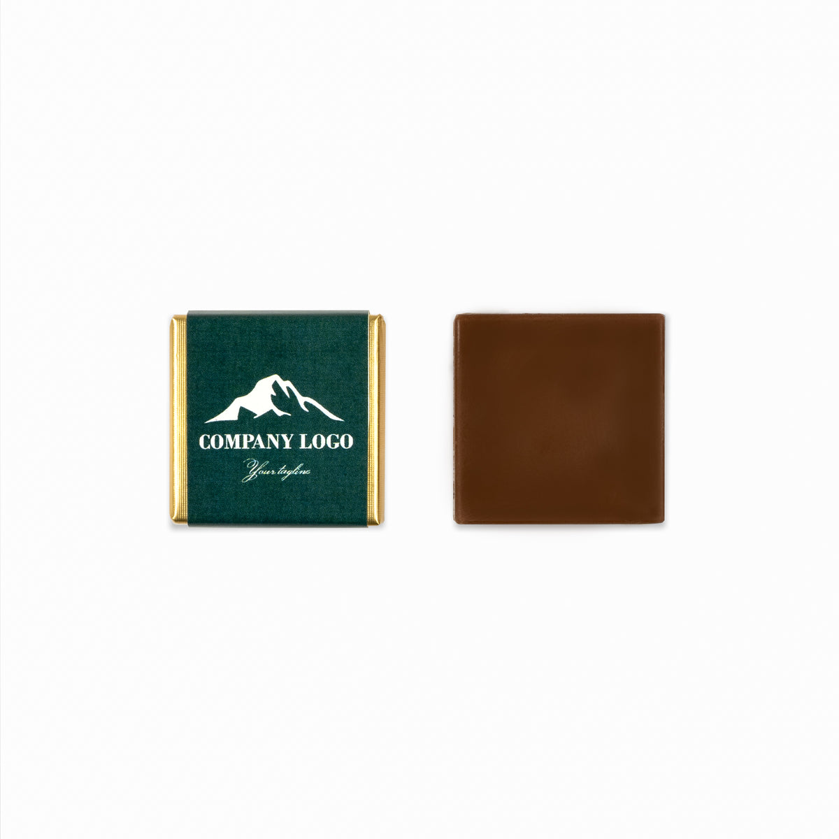Customized filled chocolate square