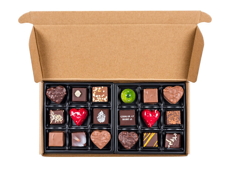 18 fine chocolates assortment box - Valentine&#39;s Day