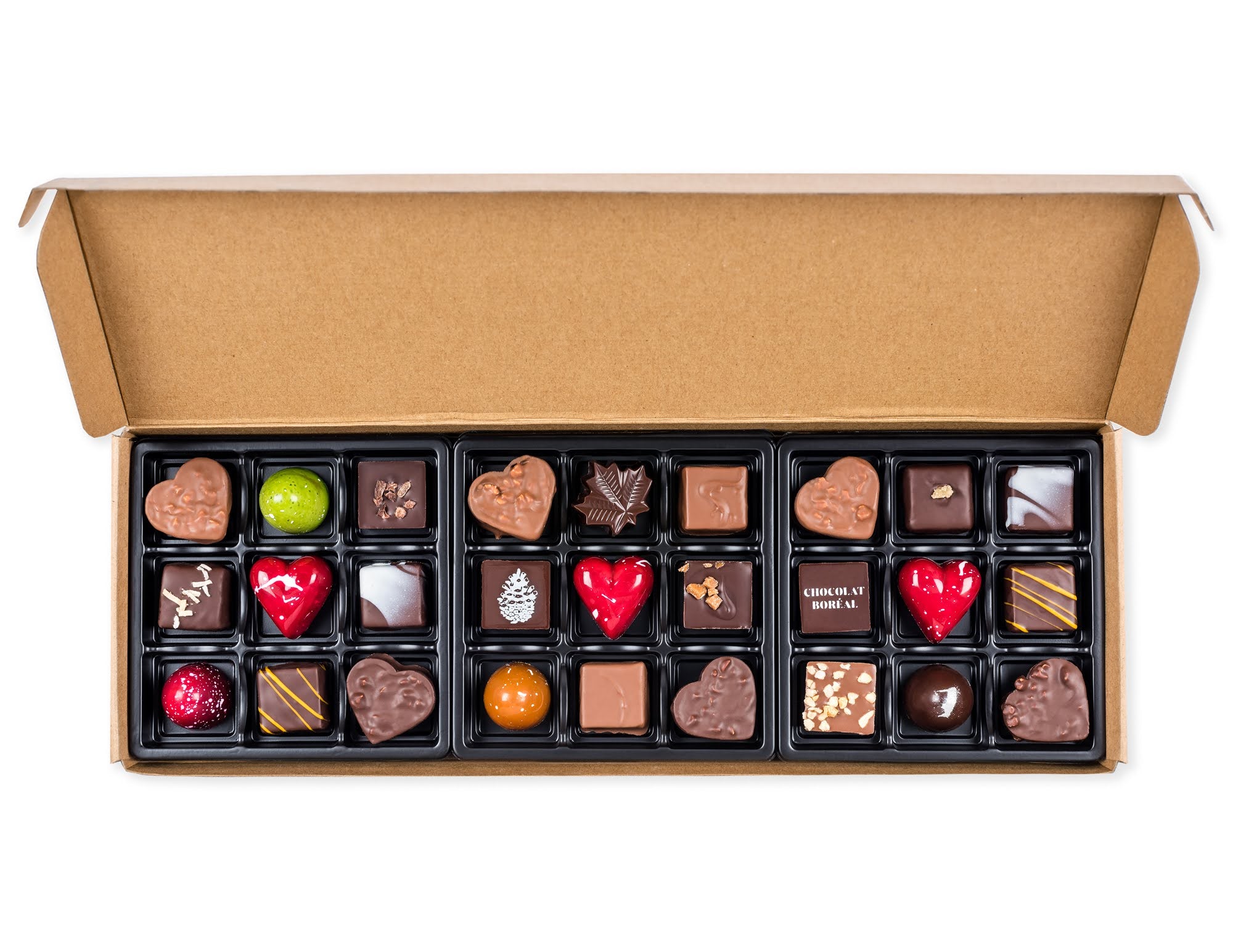 Assorted Candy Boxes 27 fine chocolates assortment box - Valentine's Day with sleeve ...