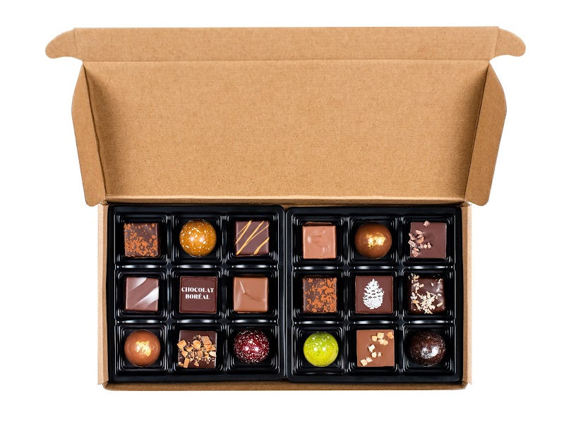 18 fine chocolates assortment box - Mother's Day with sleeve