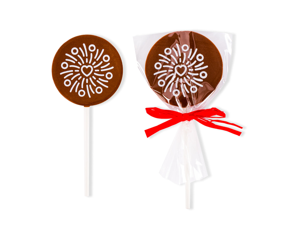 Printed chocolate lollipop - Valentine&#39;s Day