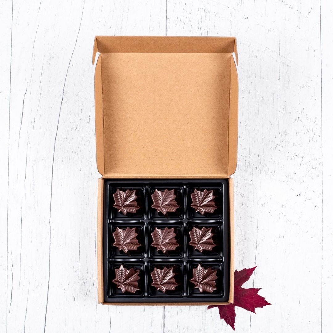 Box of 9 fine maple chocolates - Maple Season
