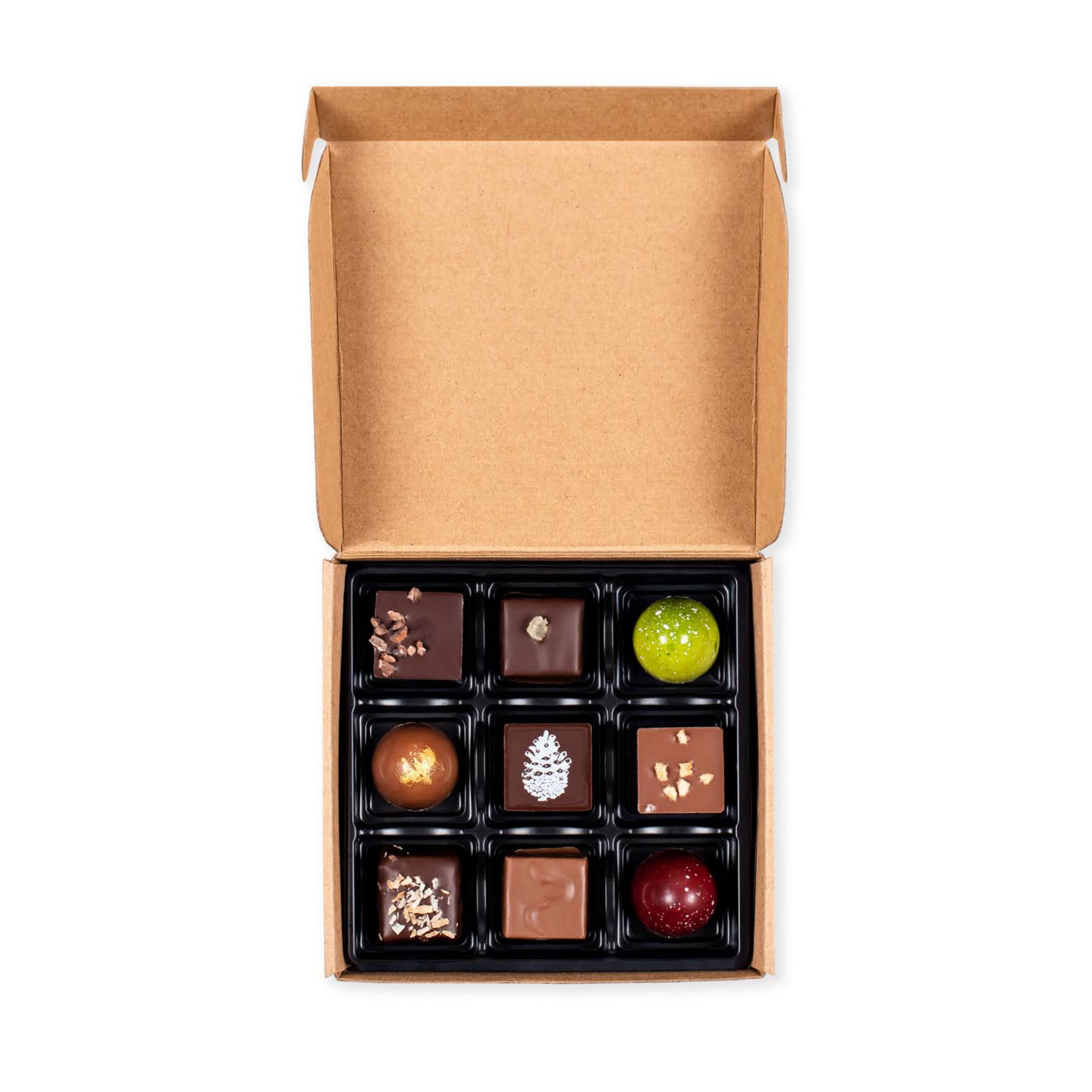 Assorted Choc Customized box of 9 assorted chocolates - Chocolat BorΓ©al