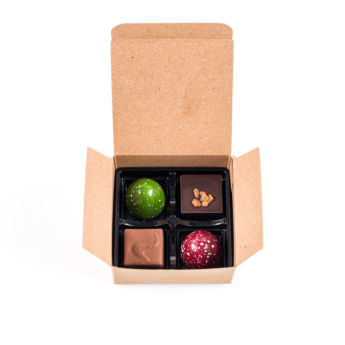 Assorted Choc Box of 4 assorted chocolates - Chocolat BorΓ©al