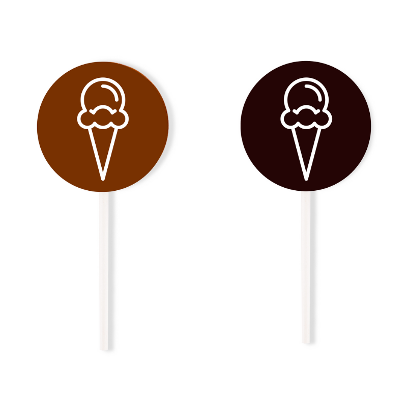 Printed chocolate lollipop - Summer